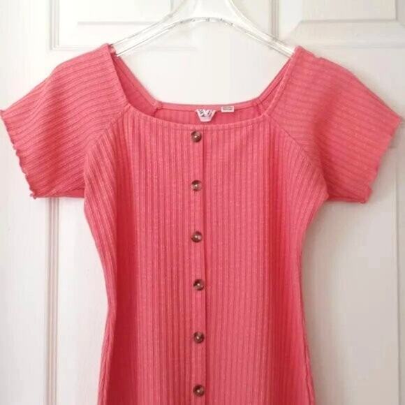 Roxy Sandy Hills Ribbed Mini Dress S - Picture 5 of 13